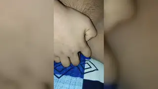 Indian Teen Takes an Older Man's Fingers Deep