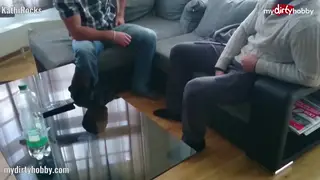 Petite Blonde Tenant Pays Rent with Oral Service