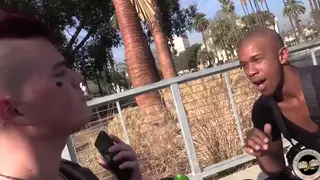 European Twink Takes Black Photographer in Interracial Anal