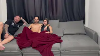 Latina Teen Works Her Boyfriend Over on the Couch