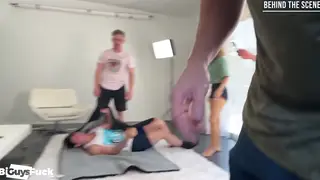 Tattooed Teens Share Bisexual Threesome Behind Scenes