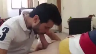 Brazilian Latino Swallows Every Drop After a Deep Blowjob