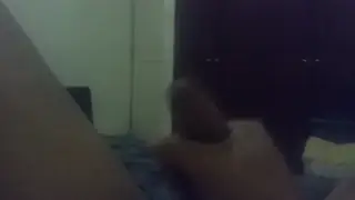 Latino Shows Off His Big Dick While Stroking Solo