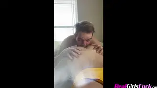 Busty Teen Takes a Deep Creampie in POV