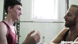 Stepfather Dominates Stepson With Deep Oral And Anal