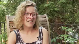 Blonde European Amateur Fingers Hairy Pussy in Casting