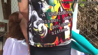 Husband Lets Wife Ride a Sex Doll While He Watches