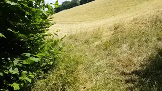 Brunette MILF Gives POV Blowjob Then Takes It Doggystyle Outdoors