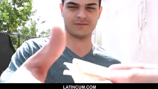 Straight Latino Jock Takes Bareback POV for Cash