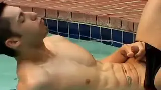 Hairy Bear Stepdad Takes Stepson During Movie Night
