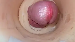 POV Camera Captures Deep Creampie Explosion Up Close