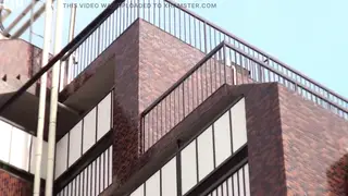 Petite Asian Neighbor Invites a Balcony Tryst
