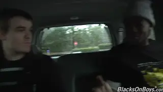 Slender Guy Takes His First Big Black Cock