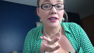 Blonde MILF Teases in Classroom Lingerie JOI