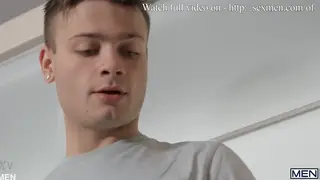 Tattooed Twink Swallows Load After Intense Bedroom Face-Fuck