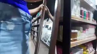 Latina Sucks and Swallows in the Supermarket Aisle