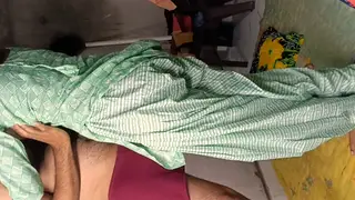 Indian Schoolgirl Rides Classmate on Desk in Classroom