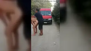 Mature Latino Takes Twink Bareback Outdoors