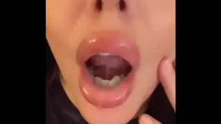 MILF Teases the Camera with Spit and Dirty Talk