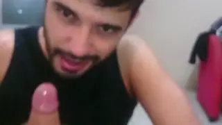 Brazilian Hunk Worships Massive Latino Cock