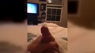 Solo Hunk Strokes Thick Cock to Intense Finish