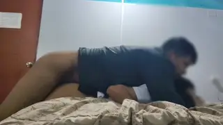 Older Man and Petite Girlfriend Share a Passionate Hotel Night