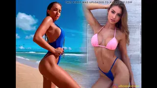 Blonde and Brunette Flaunt Curves in Lingerie Challenge