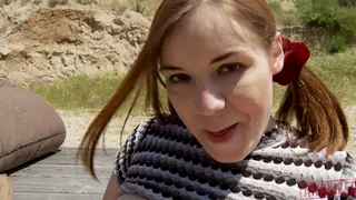 Girlfriend Learns Anal During Camping Threesome With Two Men