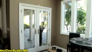 Muscular Jock Takes a Blowjob Before a Messy Finish