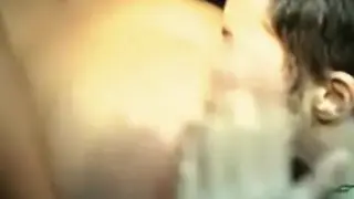 Brunette Enjoys Group Sex at Club Party