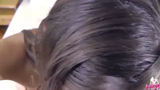 Petite Brunette Rides to Cumshot on Her Lips