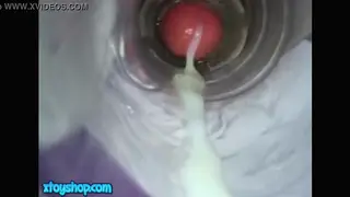 Amateur Guy Strokes to Cumshot With Toy
