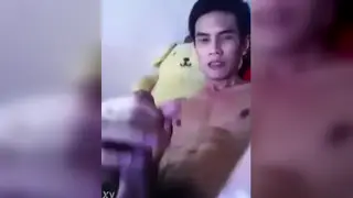 Hung Guy Strokes His Massive Cock on Cam