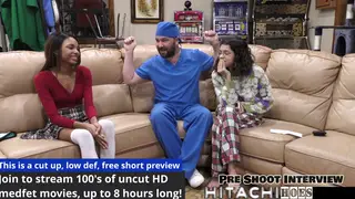Curvy Student Takes Magic Wand on Exam Table POV
