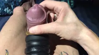 Uncut Stud Enjoys Oral Pleasure and Solo Play