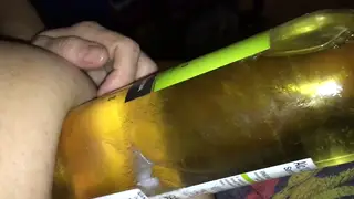 European Babe Stretches Her Ass Wide With a Bottle