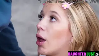 Stepdaughters Kiss Stepdads Before Group Orgy Begins