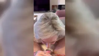 European MILF Drains Him Deep in POV