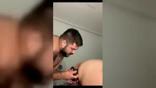 Bear Couple Explores Toys and Bareback Passion