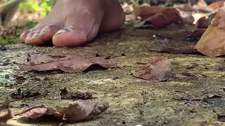 Busty Indian Beauty Pleasures Herself Deep in the Woods