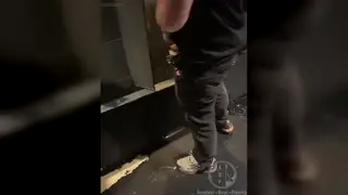 Euro Stranger Caught Pissing Then Serviced in Restroom