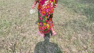 Indian Wife Shares Oral Pleasure Outdoors