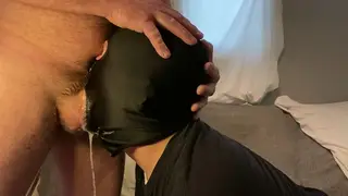 Muscular Sub Swallows Deep Throat Load After Servicing