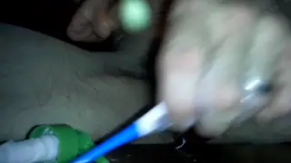 Solo Guy Pleasures His Ass and Cock with Toys