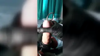 Mature European Dominatrix Controls a POV Handjob in Lingerie