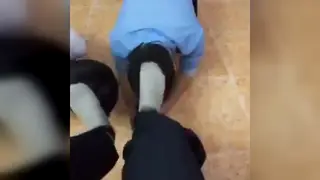 Dominant Guy Commands Submissive Male Slave in BDSM Scene