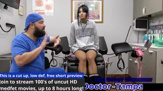 Tattooed Brunette Spreads for a Gaping Anal Exam in POV