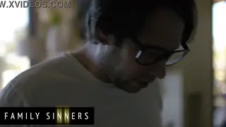 Petite Brunette Turns Argument With Stepdad Into Passionate Encounter