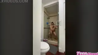 Curvy Babe Takes Standing Doggystyle in Steamy Shower