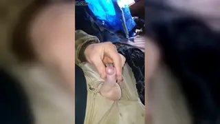 European Guy Shows Off His Small Uncut Cock Up Close
